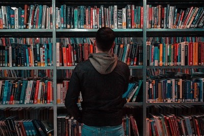 Library bookshelf